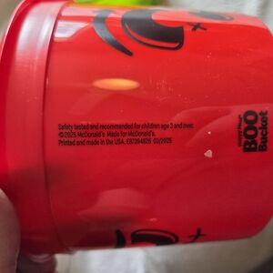 McDonald's Red Boo Bucket Cup